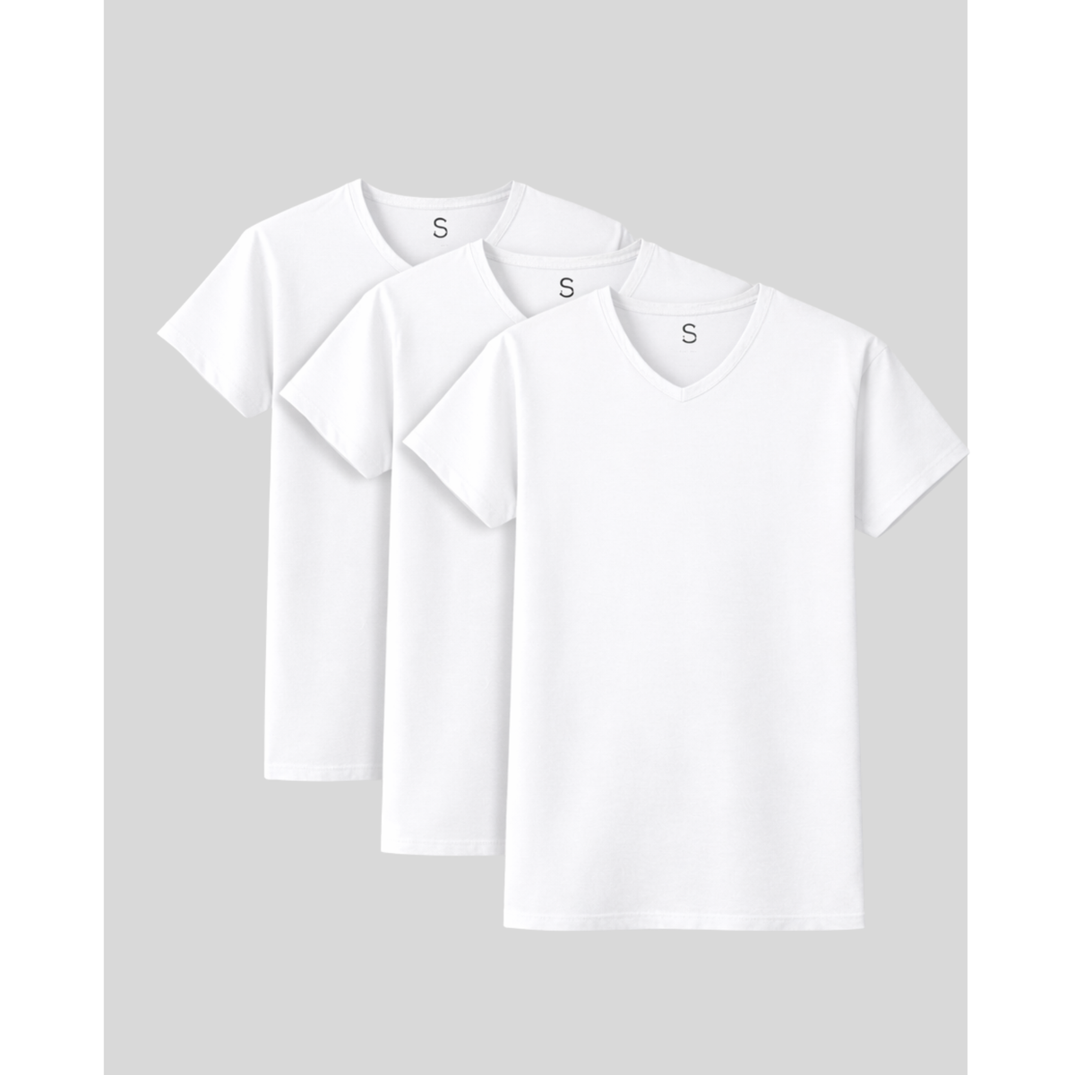 SilkCut Micro Modal V Neck Undershirts - 3 Pack