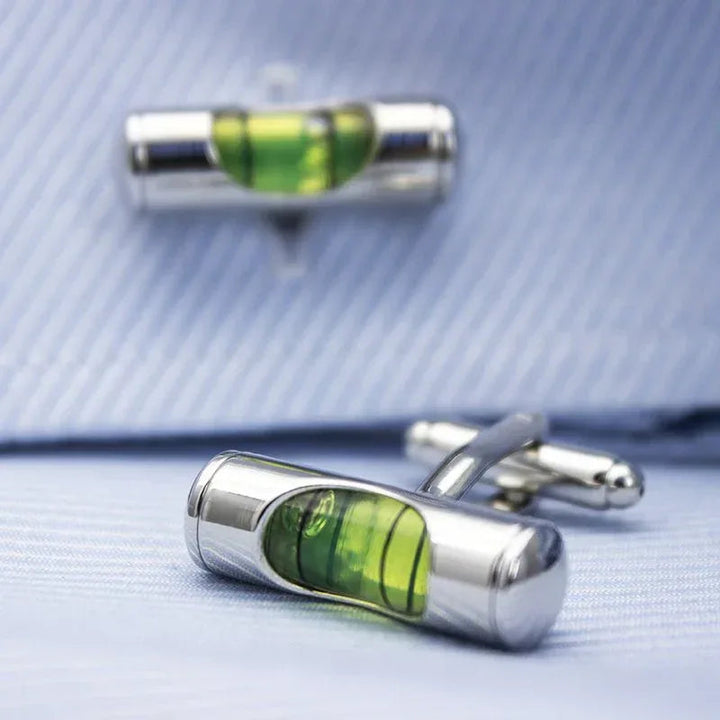 Bubble Level Cufflinks - Snagva