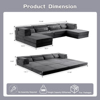 Compression Mahjong Sofa,Convertible Floor Sofa Bed,DIY Boneless