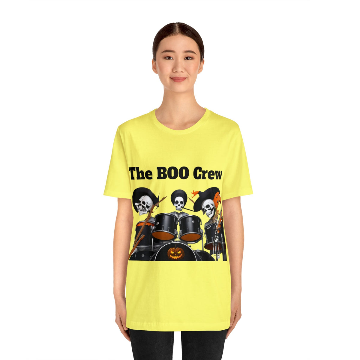 Halloween Boo Crew Skeletons Rock Band Unisex Jersey Short Sleeve Men'