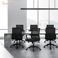 Ergonomic Swivel Chair With Adjustable Lumbar Support
