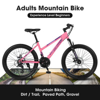 Carpat™ City-Cruizer – 26" Pink Trail Bike for Women & Teens - Snagva