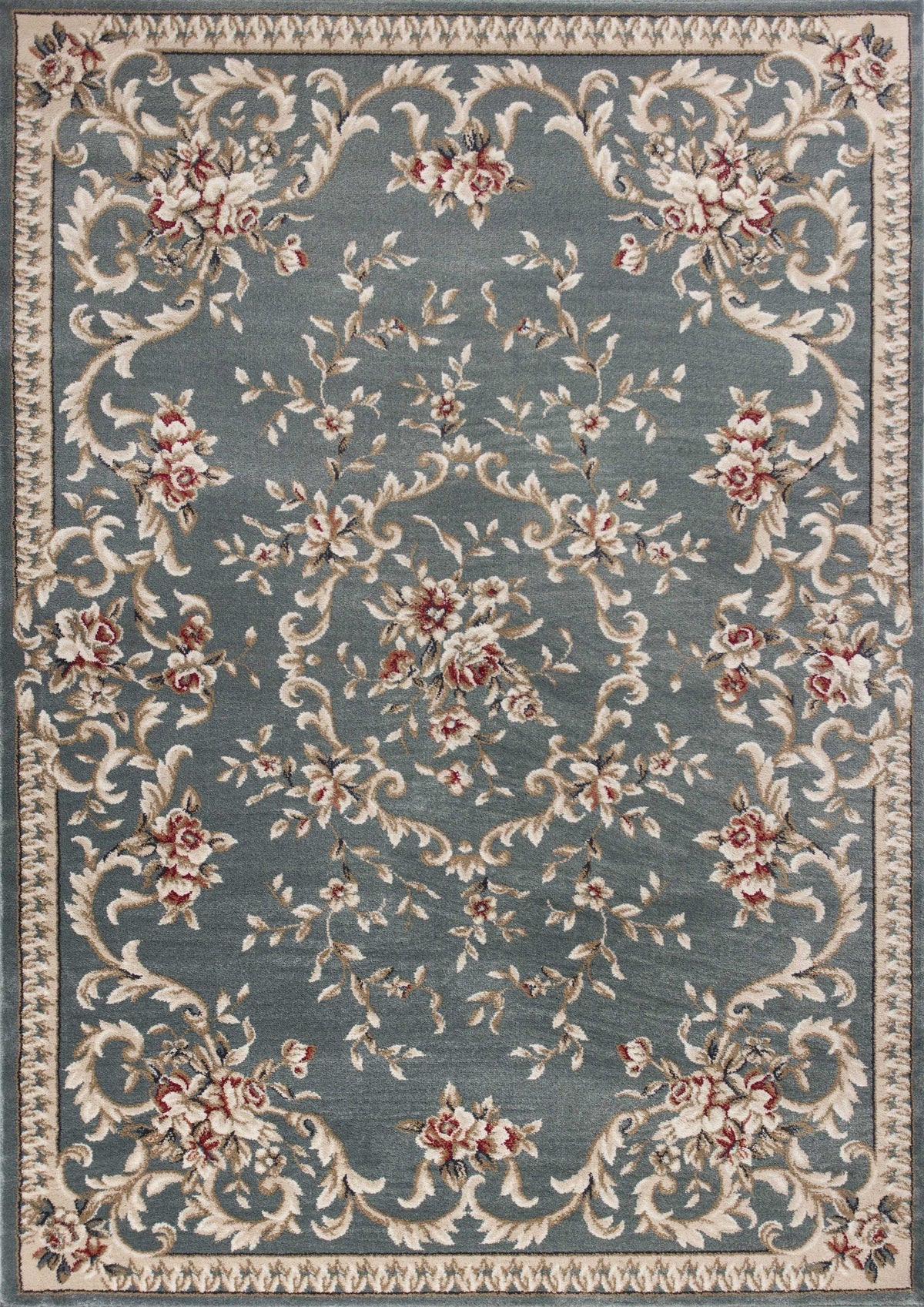 9inches x 12inches  Polypropylene Slate Blue Area Rug