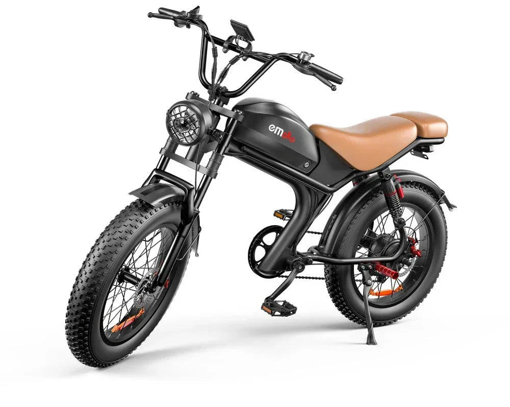 eMoto C93™ – 20" Retro-Style Electric Bike 1000W | 48V 20Ah Battery - Snagva