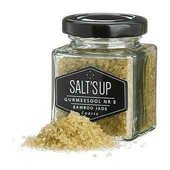 GIFT BOX OF 5 GOURMET SALTS, SALT PLATE AND SALT CANDLE