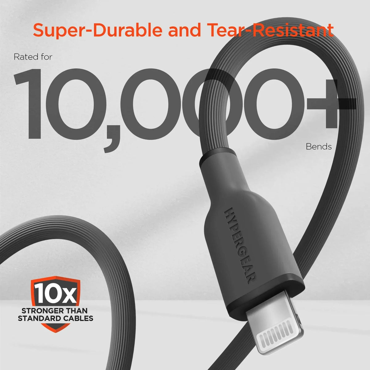 HyperGear Flexi PRO USB-C to Lightning Cable 6ft - Snagva