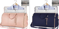 Large Capacity Travel Duffle Bag Women's Handbag Folding Suit Bag Waterproof Clothes Totes - Snagva