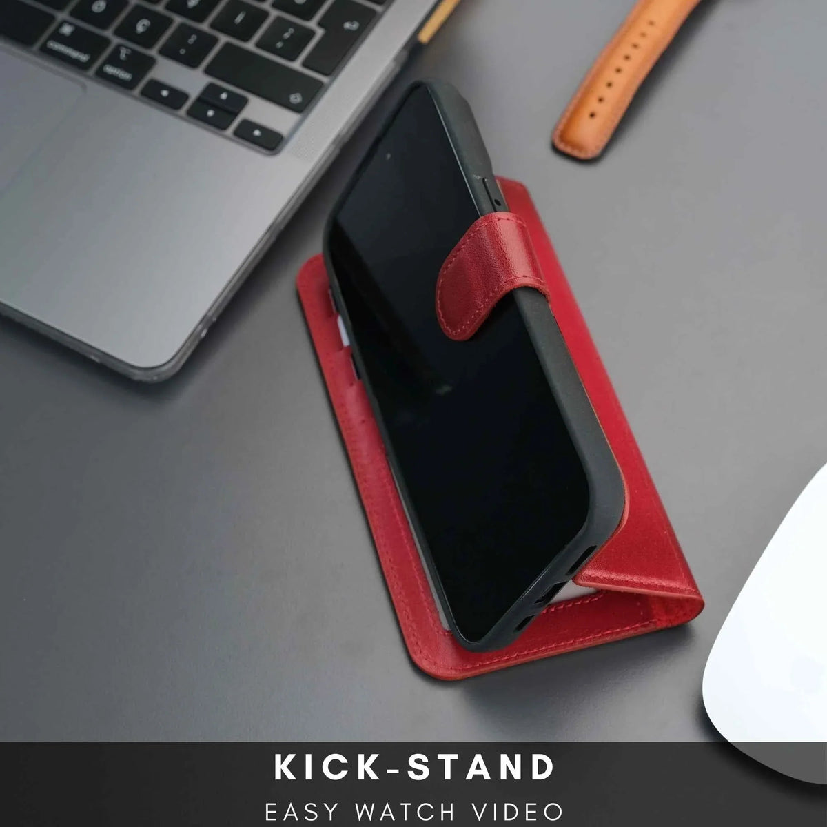 Casper Leather iPhone 14 Wallet Case | MagSafe