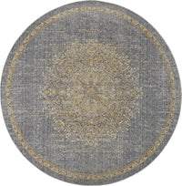 91 X 130 Slate Grey Wool Rug