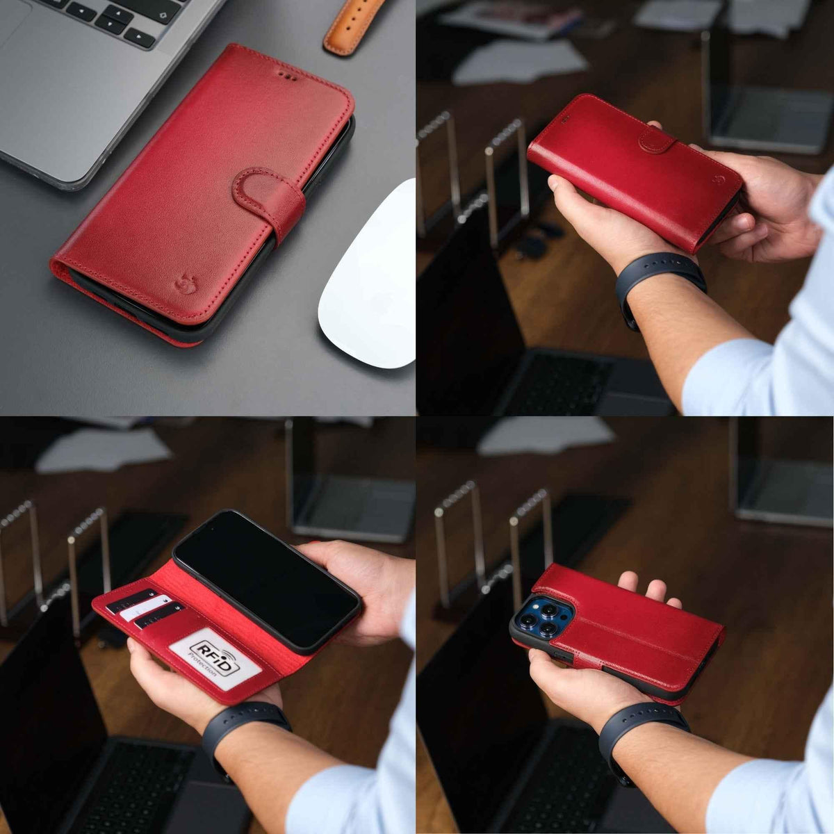 Casper iPhone 16 Pro Wallet Case Leather MagSafe