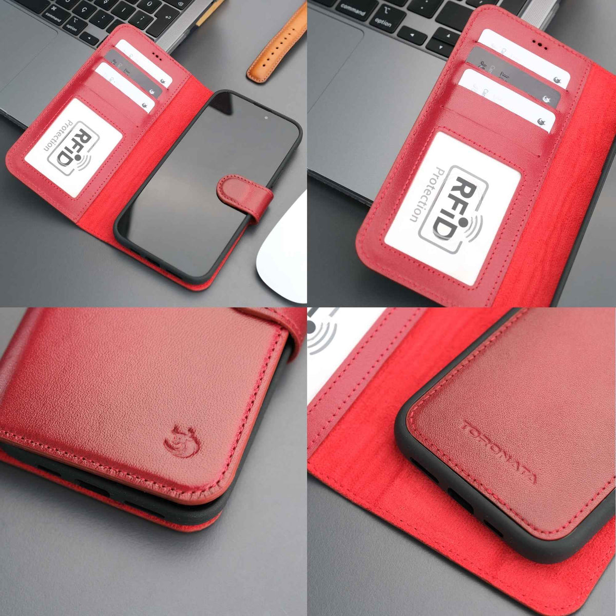 Casper Leather iPhone 14 Wallet Case | MagSafe