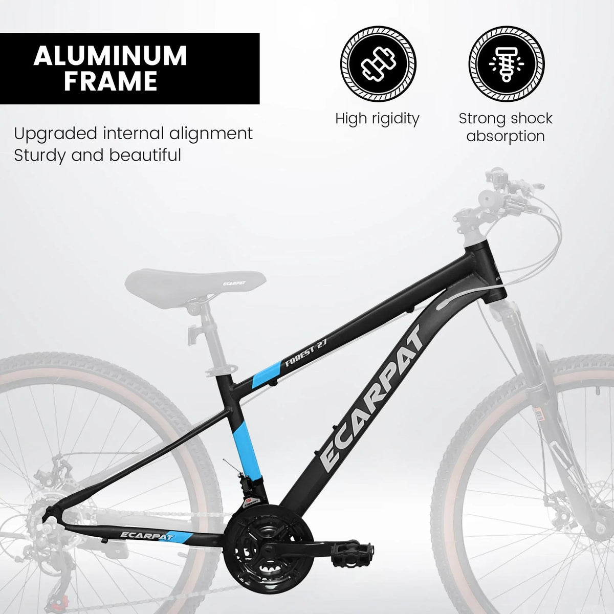 Carpat™ MTB Velocity 27 – 27.5" Aluminum Mountain Bike (21-Speed, - Snagva