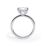 AGI Certified 2 CTW Lab-Grown Emerald Cut Diamond Solitaire Engagement