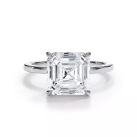 AGI Certified 2 CTW Lab-Grown Emerald Cut Diamond Solitaire Engagement