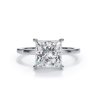 AGI Certified 2 CTW Lab-Grown Emerald Cut Diamond Solitaire Engagement