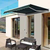 Manual Retractable Awning 6.6‚Äô x 8.2‚Äô Sunshade Shelter Canopy