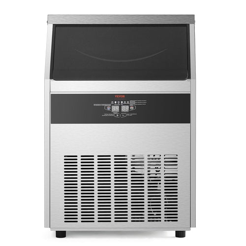 160lbs/24H Commercial Ice Maker Machine, 66lbs Storage Capacity Ice