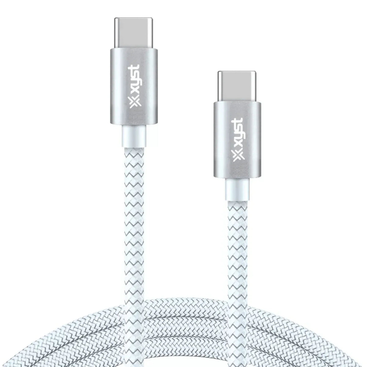 Xyst Braided USB-C to USB-C Charge and Sync Cable 10Ft - Snagva