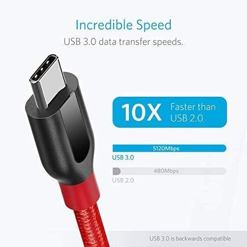 Anker Powerline+ USB C to USB 3.0 Cable (3 ft, 6 ft) - Snagva