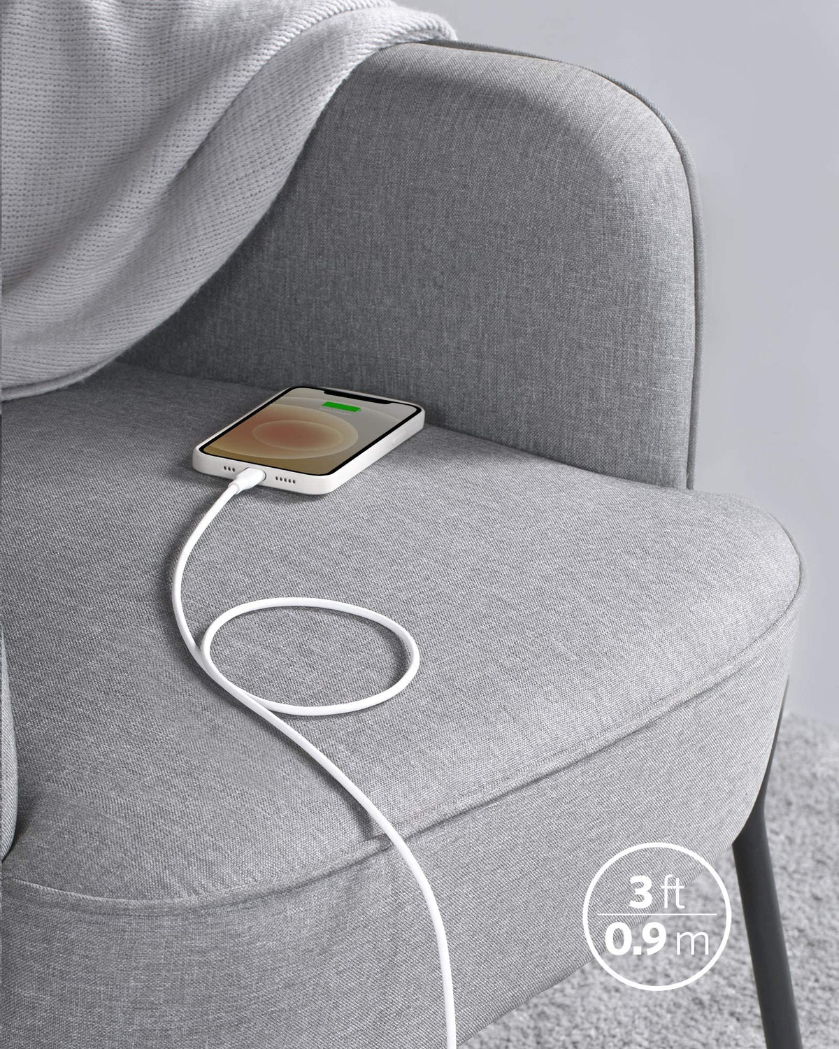 Anker 641 USB-C to Lightning Cable (Flow, Silicone)