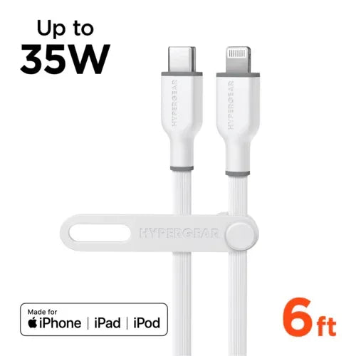 HyperGear Flexi PRO USB-C to Lightning Cable 6ft - Snagva