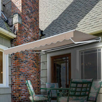 Outsunny 10‚Äôx8‚Äô Manual Retractable Waterproof Sun Shade Patio