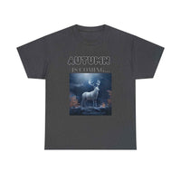 Autumn is coming: Fall Vibes T-shirts | Deer Drinking Brook Leaves Cha