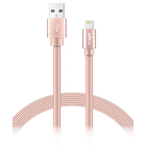 Xyst Charge and Sync USB to Lightning Flat Cable 4Ft - Snagva