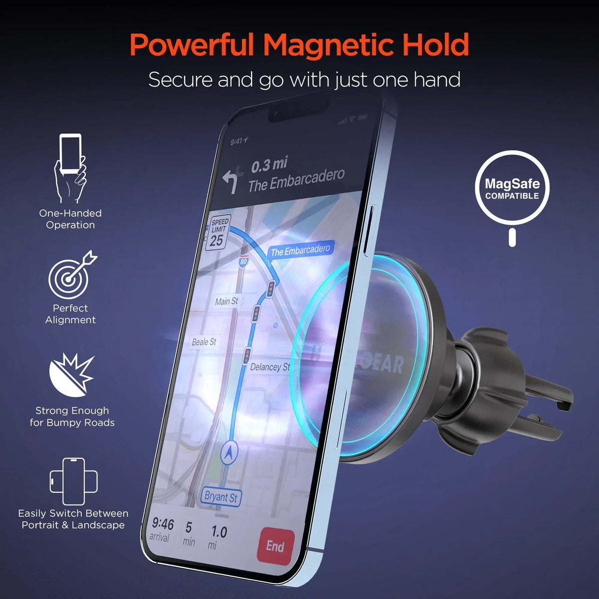 HyperGear MagSafe Vent Mount - Snagva