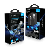 Xyst Charge and Sync USB to Lightning Braided Cable 10Ft - Snagva
