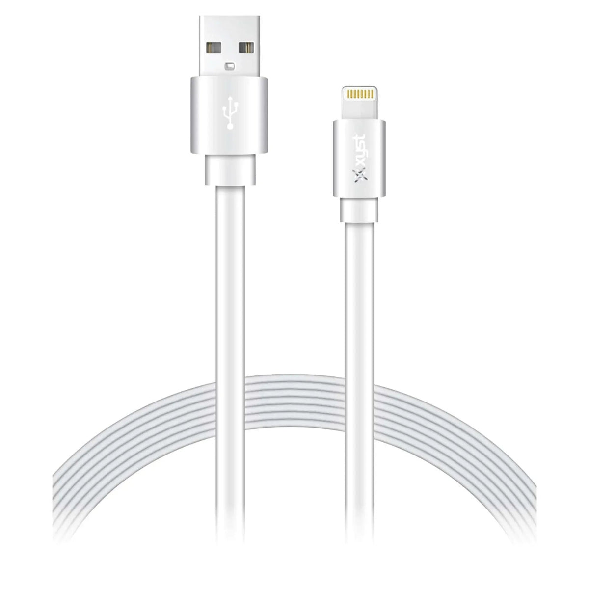 Xyst Charge and Sync USB to Lightning Flat Cable 4Ft - Snagva
