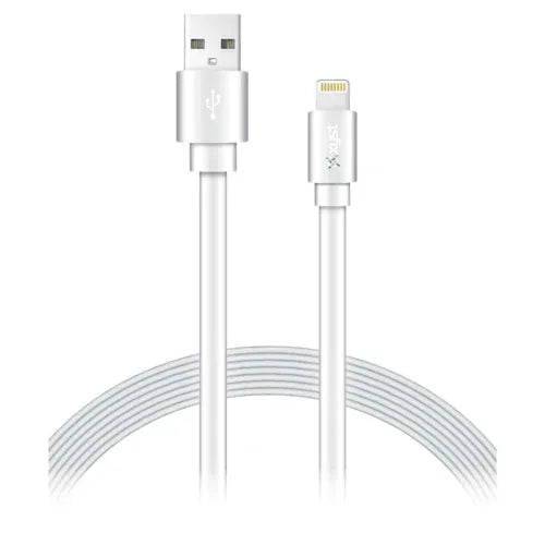Xyst Charge and Sync USB to Lightning Flat Cable 4Ft - Snagva