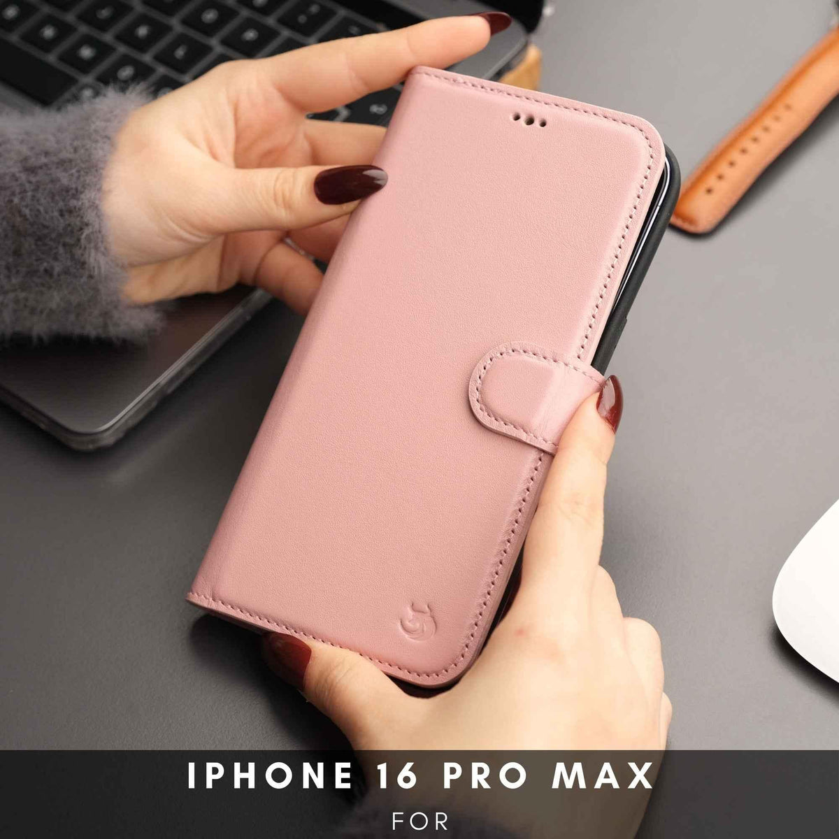 Casper iPhone 16 Pro Wallet Case Leather MagSafe