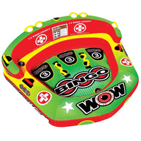 WOW Watersports Bingo 1-3 Person Cockpit Ski Tube w Foam Handles - Snagva