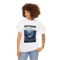 Autumn is coming: Fall Vibes T-shirts | Deer Drinking Brook Leaves Cha