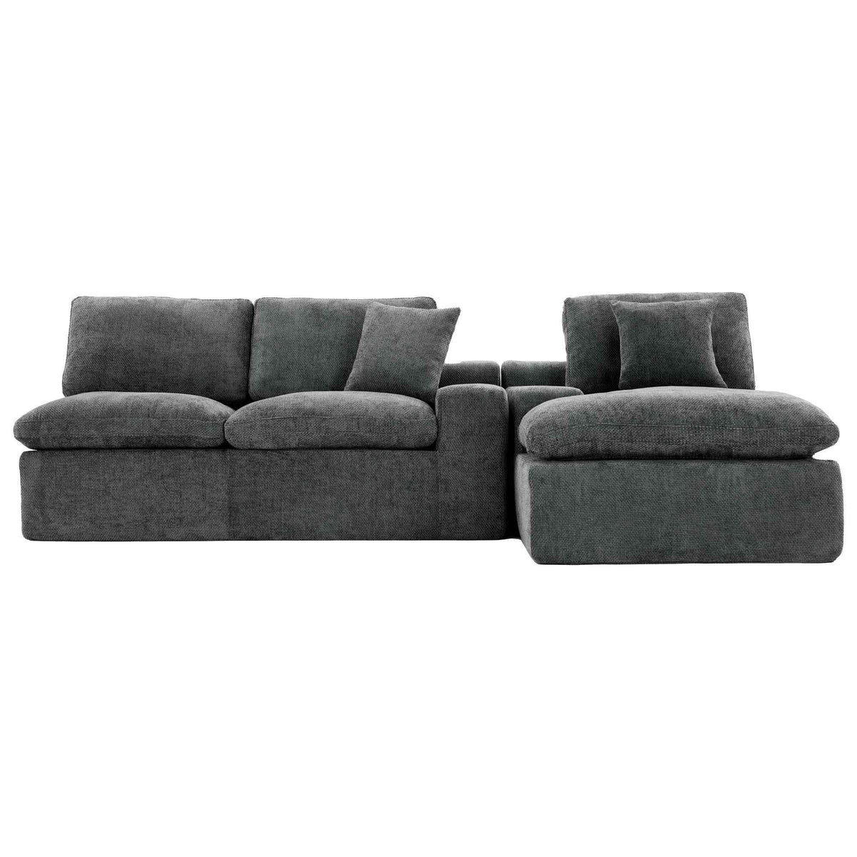 Cloud Sectional Sofa 107.9' Upholstered Sofa Couch with Double-layer