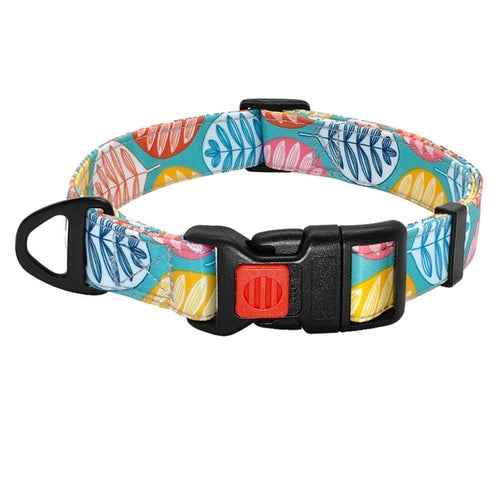 5 Colors Collar Dog Nylon Printed Pet Puppy Dog