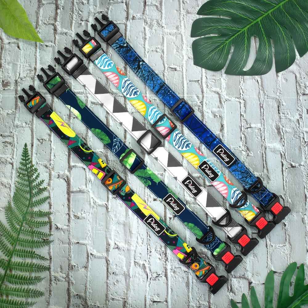 5 Colors Collar Dog Nylon Printed Pet Puppy Dog