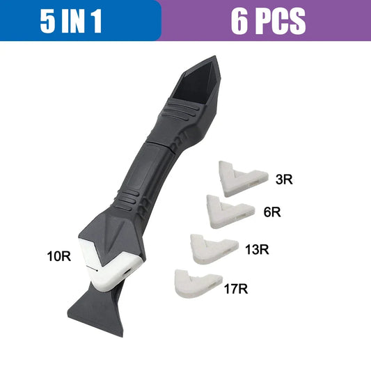 5-in-1 Silicone Sealant Squeegee Scraper