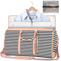 Large Capacity Travel Duffle Bag Women's Handbag Folding Suit Bag Waterproof Clothes Totes - Snagva