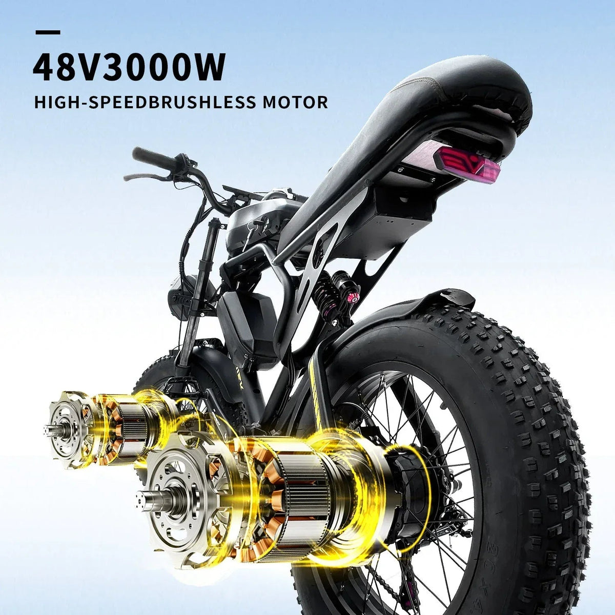 ⚡ BLJ-F4 RetroCruze™ – 20" Fat Tire Urban Electric Bike (1500W Dual - Snagva