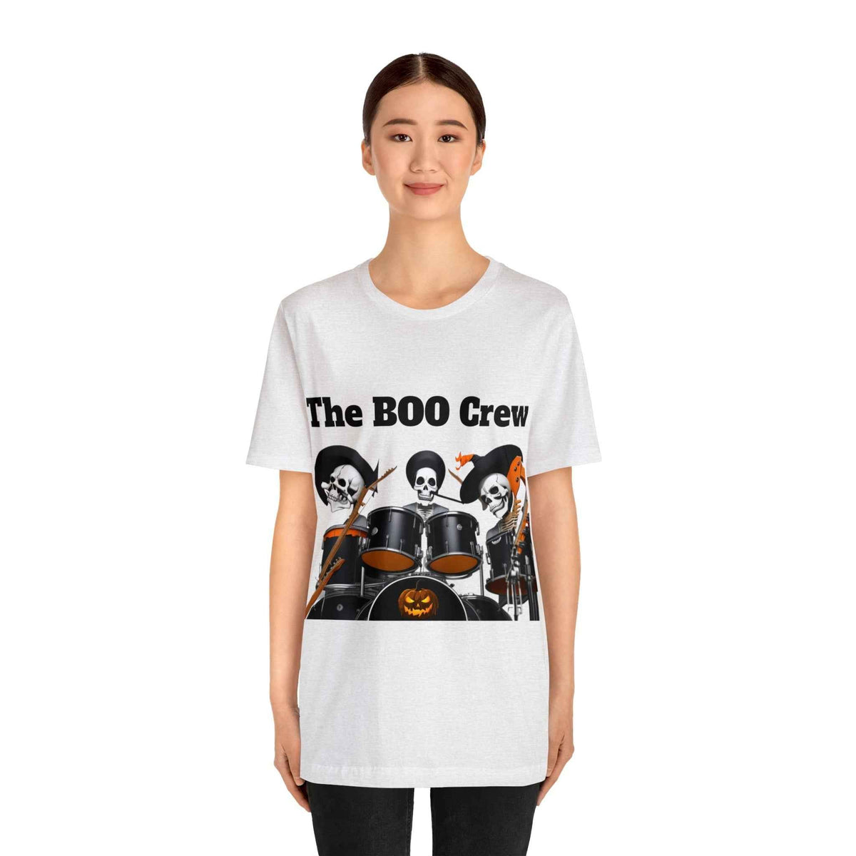 Halloween Boo Crew Skeletons Rock Band Unisex Jersey Short Sleeve Men'