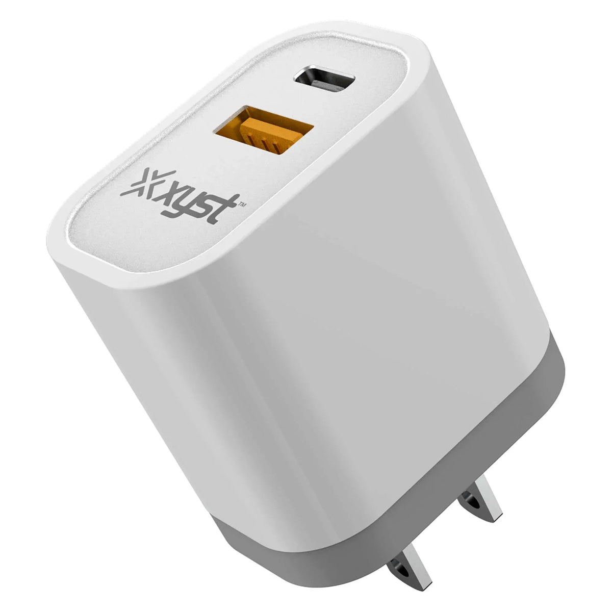 Xyst 3.4-Amp Dual USB Wall Charger with USB Port and USB Type-C Port - Snagva