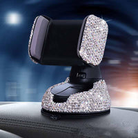 Multifunctional Air Outlet Diamond-encrusted Car Phone Holder - Snagva
