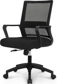 Ergonomic Mesh Office Chair With Lumbar Support And Breathable Back