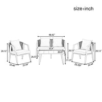 Durable and Comfortable Outdoor Seating Set,Suitable for Patios,