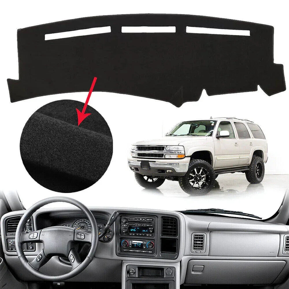 Car Dash Cover Mat Dashboard Pad for Chevy Silverado 1500 2500 Tahoe - Snagva