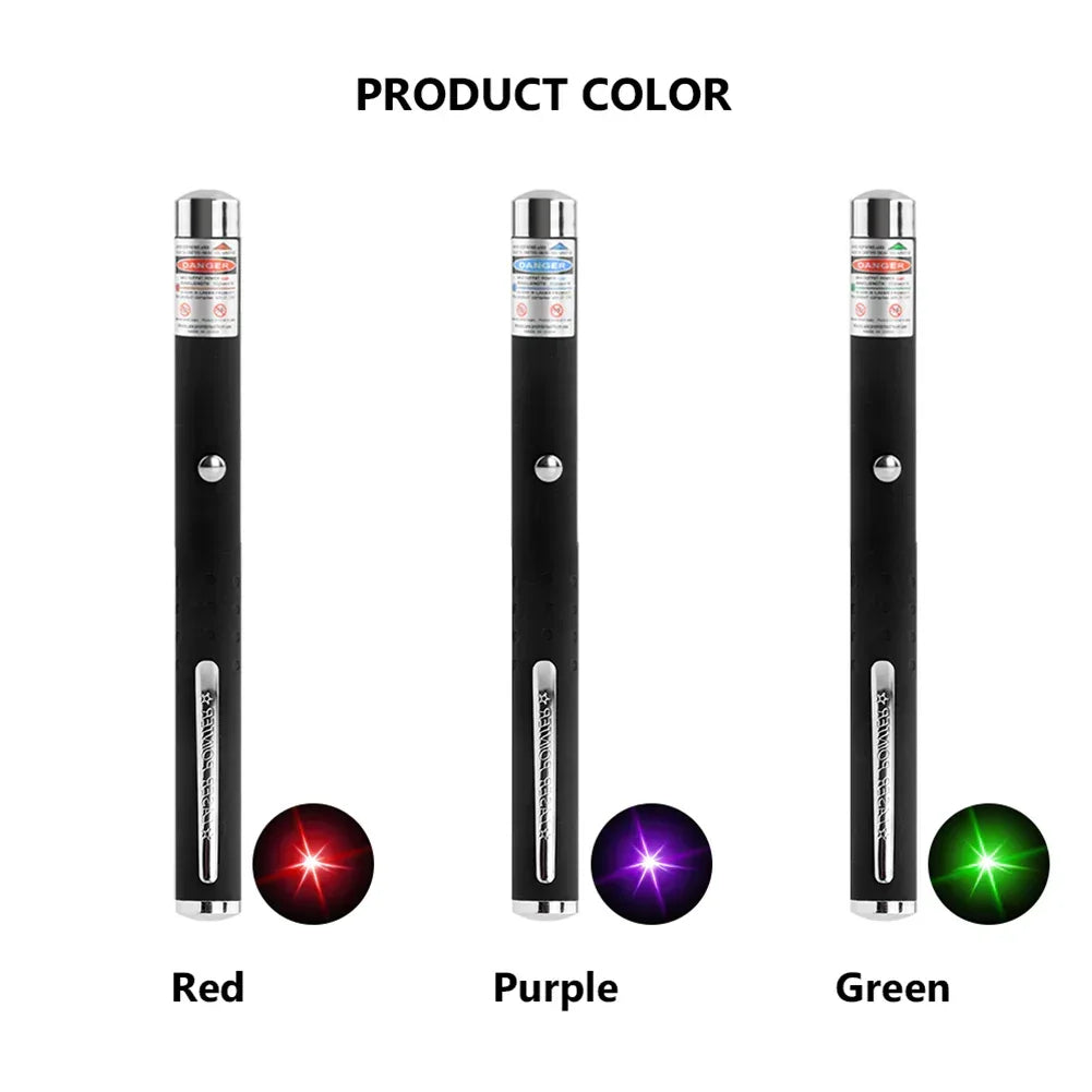 3 Packs 900Mile Laser Pointer Pen Green Blue Red Light Visible Beam - Snagva