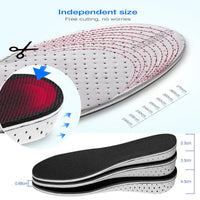 Men Women Invisible Height Increase Insoles Heel Lift Taller Shoe - Snagva