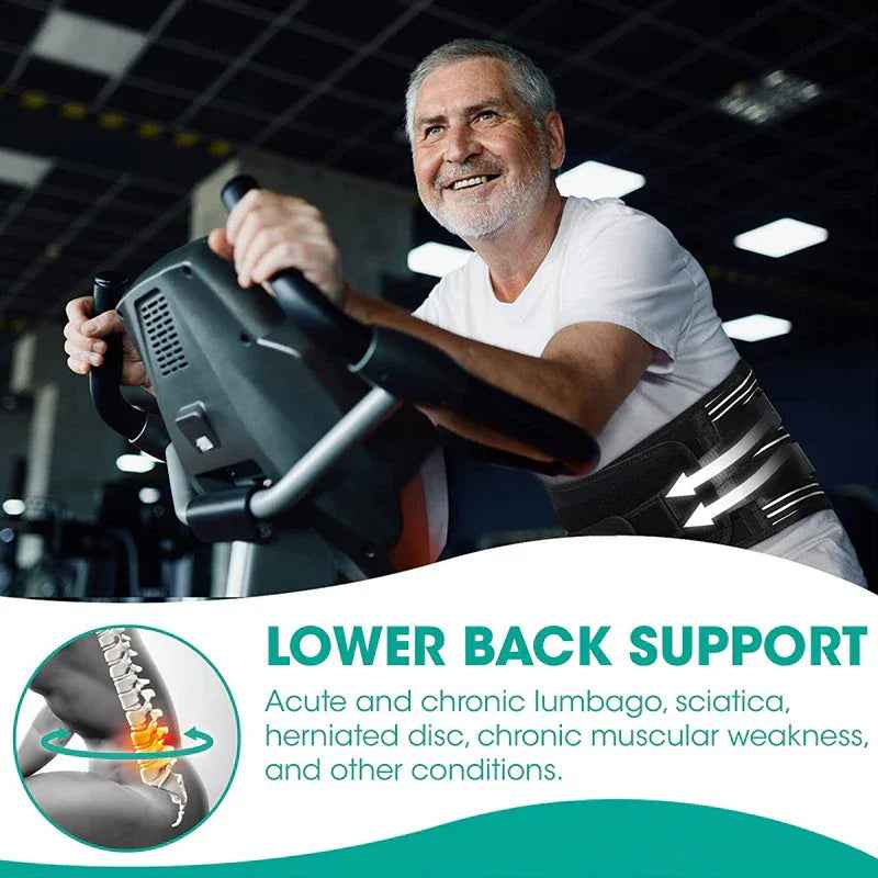 Adjustable Lower Back Brace Lumbar Support Waist Belt For Men Women